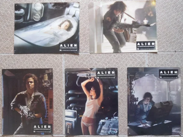 ALIEN (5) German Lobby Cards 8.4x11" 1979 - Image 2