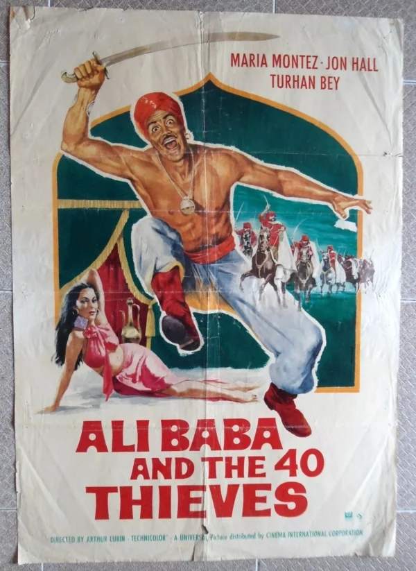 ALI BABA & 40 THIEVES 23"x33" 50s