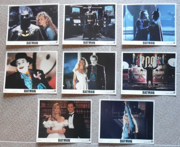 BATMAN (8) Mini Lobby Cards 8X10"  1989