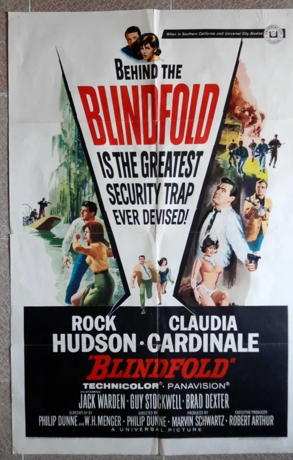 BLINDFOLD One Sheet 27"x41" 1966