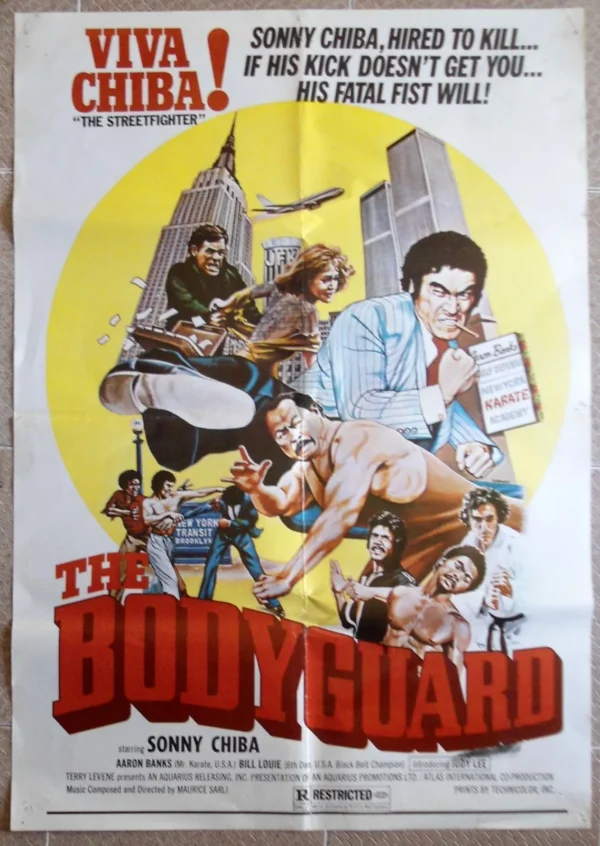 BODYGUARD Chiba Lebanese/English 27.5x39.6" 1976