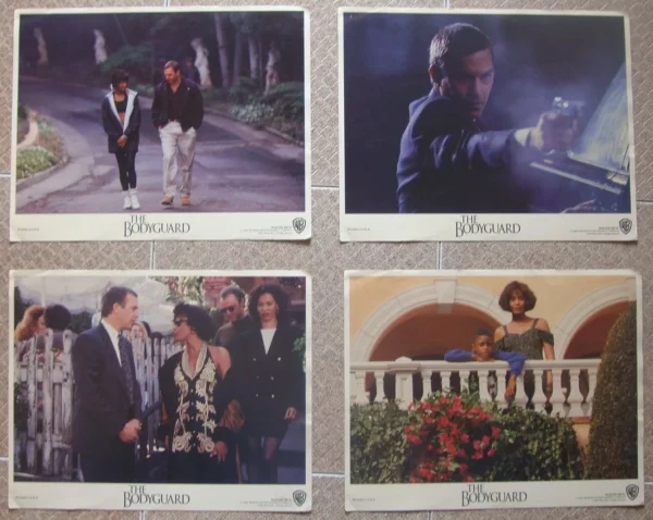 BODYGUARD (4) USA Lobby Cards 11x14" 1992