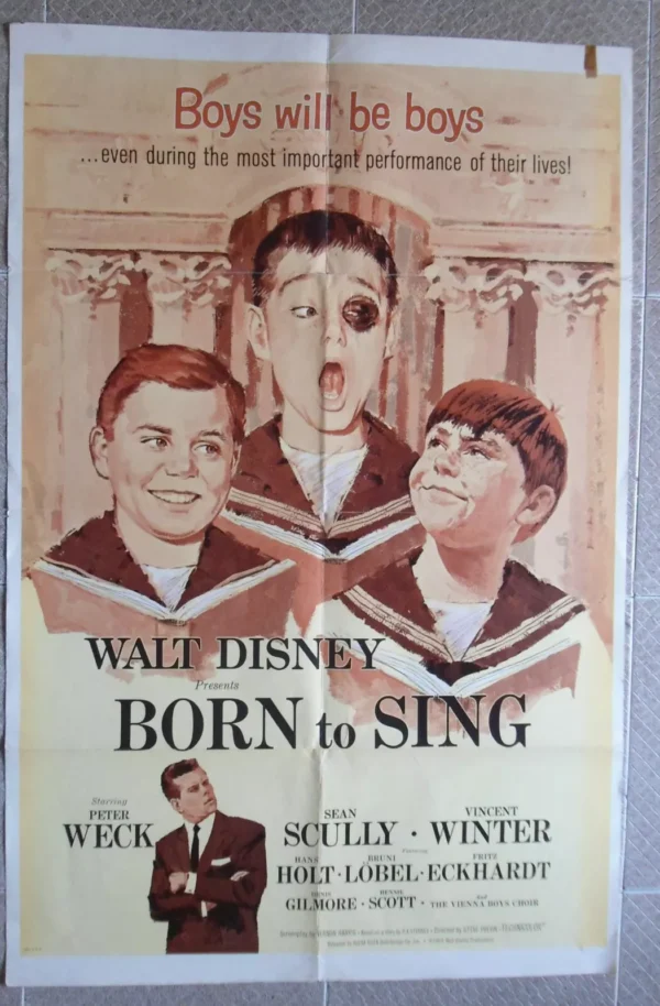 BORN TO SING Original One Sheet 27x41" 1962