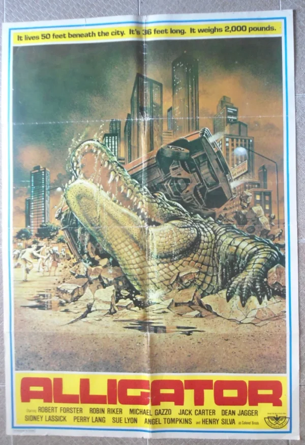 ALLIGATOR 27.5X39.5 Horror 1981