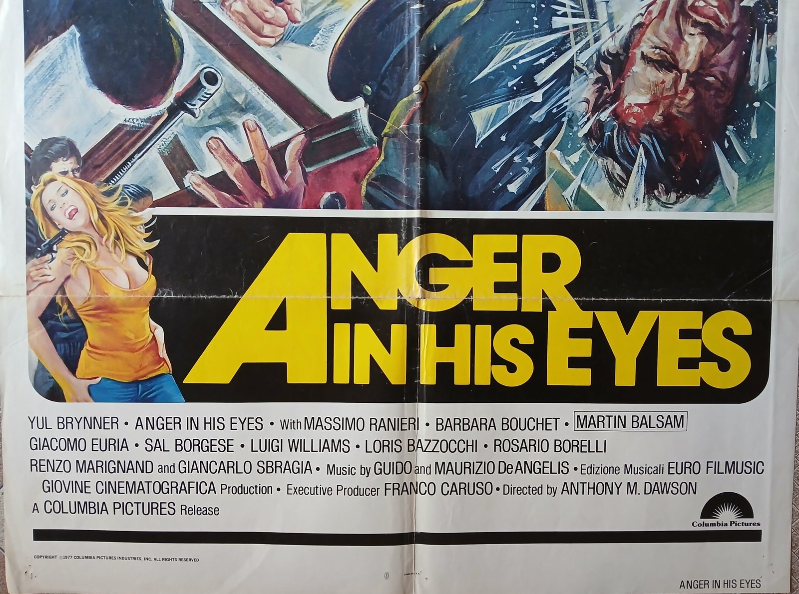 ANGER IN HIS EYES US Movie Poster 27x41" 1971 - Image 2