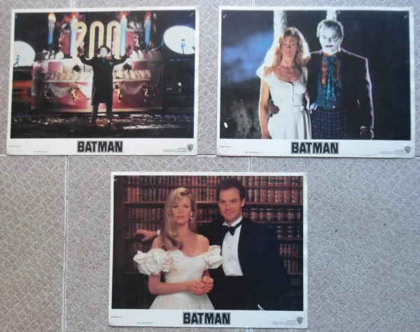 BATMAN (3) Lobby Cards 11x14" 1989