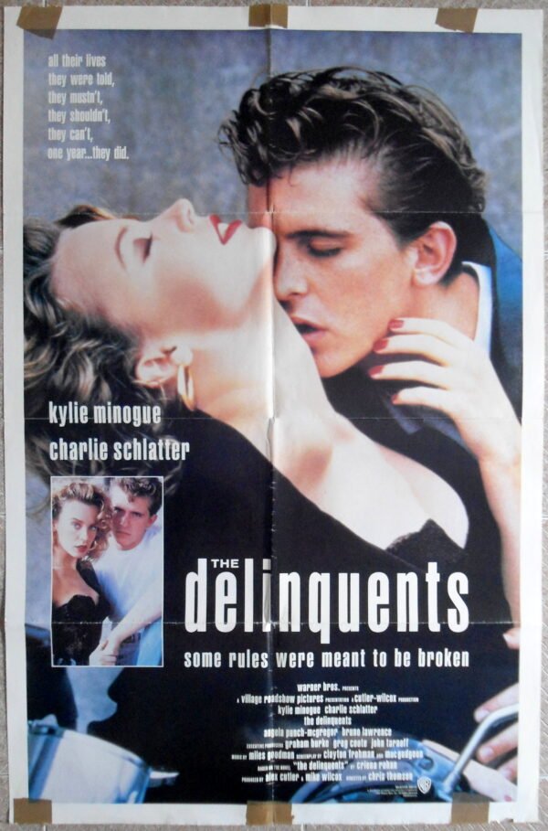 DELINQUENTS One sheet Original US Movie Poster Film 27x41" 1989 F/VF (C7)