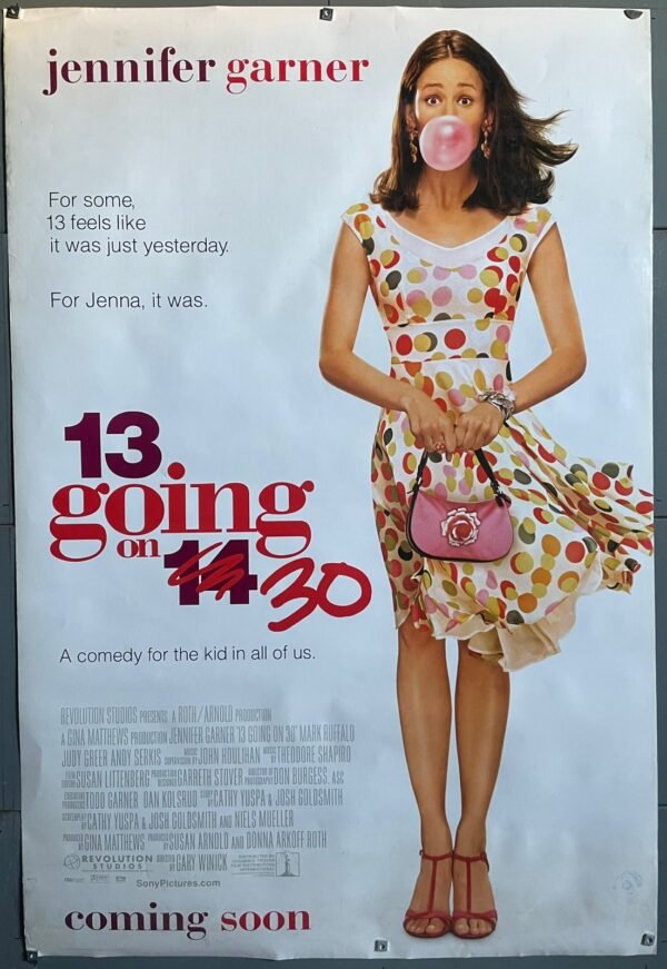 13 Going on 14 30 rolled double sided  US original movie poster 27"x40" 2004