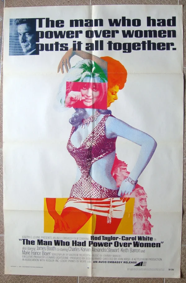 MAN WHO HAD POWER OVER WOMEN US Movie Poster 27x41" 1970