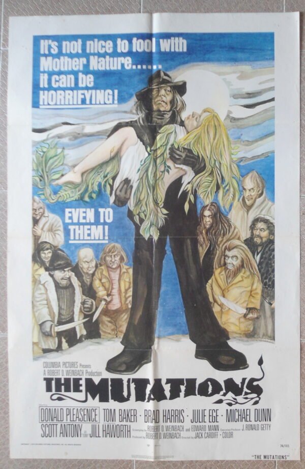 MUTATIONS US Movie poster 27x41" Sci-Fi Horror 1974