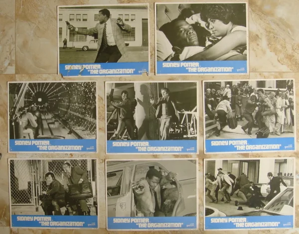 ORGANISATION Set (8) Lobby Card 11x14" Sydney Poitier 71/342
