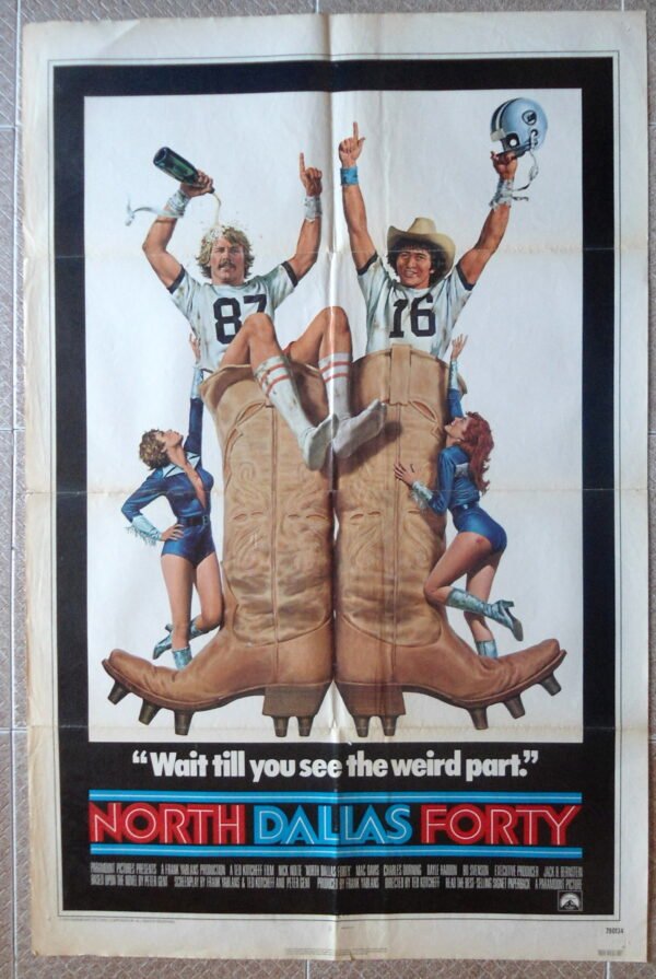 NORTH DALLAS FORTY Original US Int'l 27x41" movie poster 1979