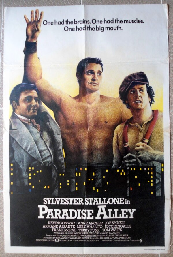 PARADISE ALLEY English Original Film Movie Poster 27x40" 1978