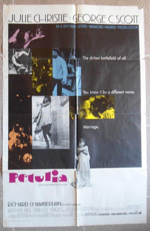 PETULIA 27"x41" US (RARE Style B) movie poster 1968