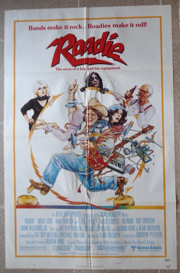 ROADIE Original 27x41" US Art Work Rock And Roll Movie poster 1980