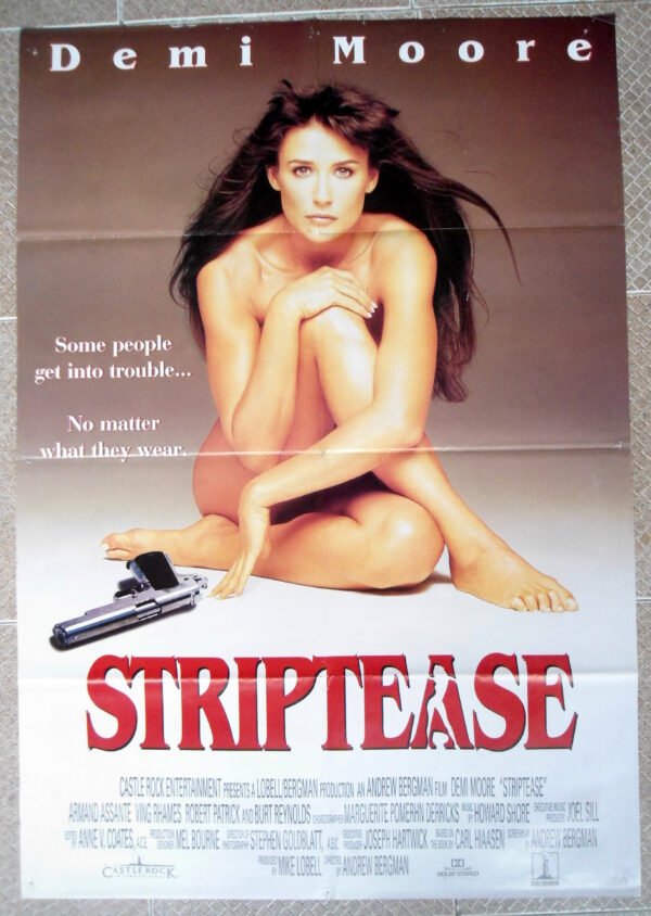 STRIPTEASE Lebanese English 27x39" SS Movie Poster Demi Moore 1996