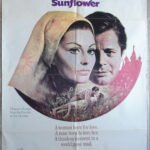 SUNFLOWER US movie poster 27"x41" Vittorio De Sica Film 1970