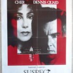 SUSPECT 27x41 Original US movie poster DENNIS QUAID Film 1987 VF+