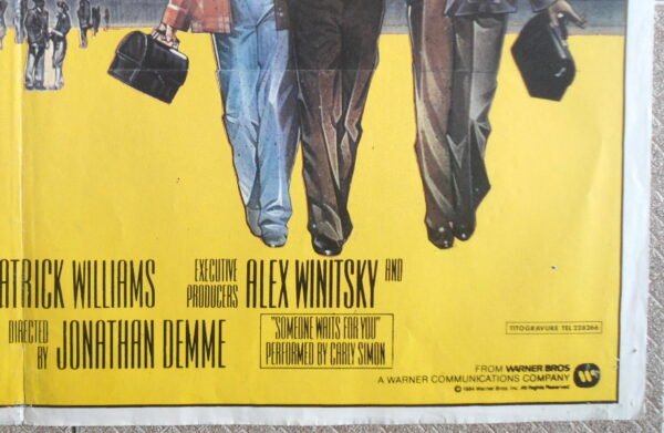 SWING SHIFT Lebanese English 27.5x39.4" Original Movie Poster 1984 VF - Image 2