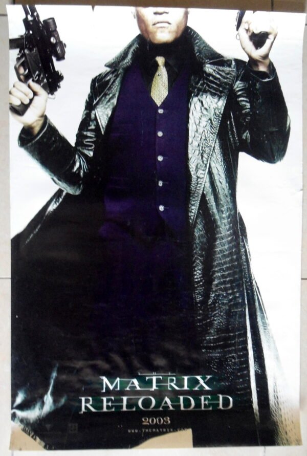 MATRIX RELOADED Rolled DS 27"X40" Rare Morpheus Teaser Style Movie Poster 2003