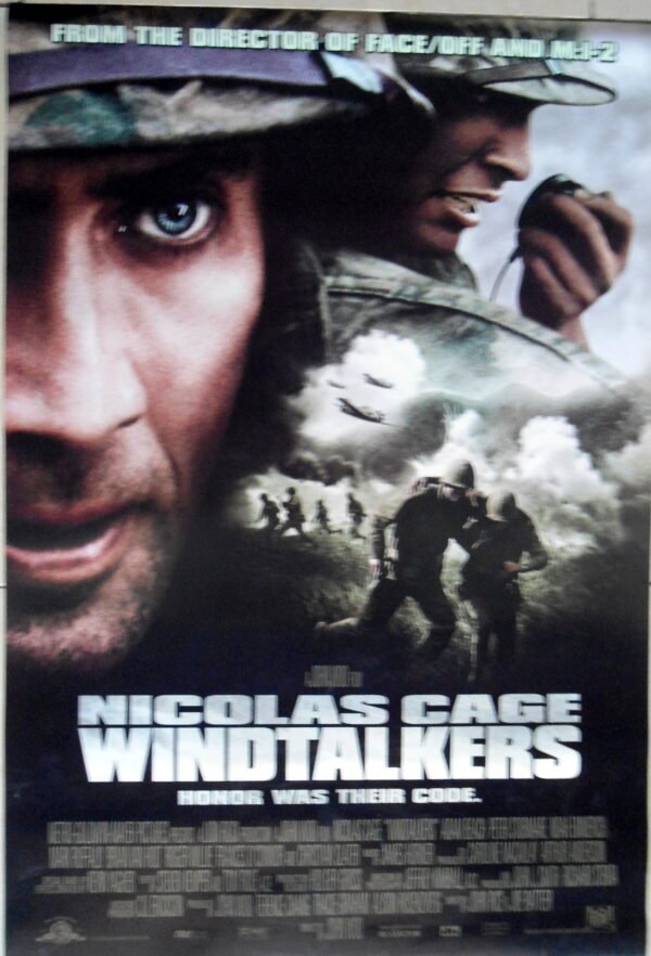 WINDTALKERS Rolled DS 27"X40" Rare Int'l Style B 69X102 cm Movie Poster 2002