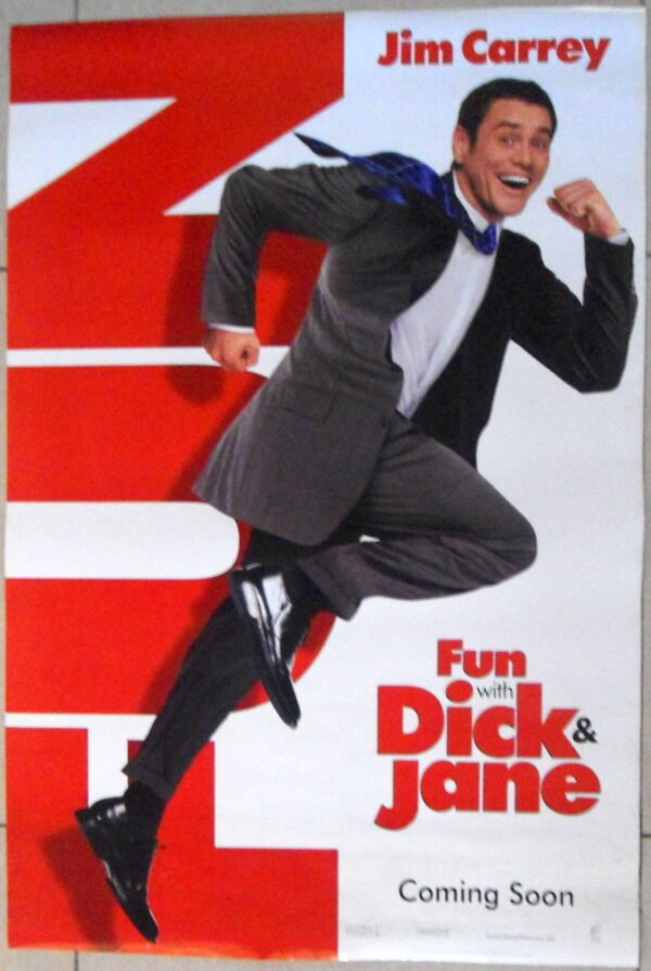 FUN WITH DICK AND JANE Rolled DS 27"X40" Rare Coming Soon Style Movie Poster 2005