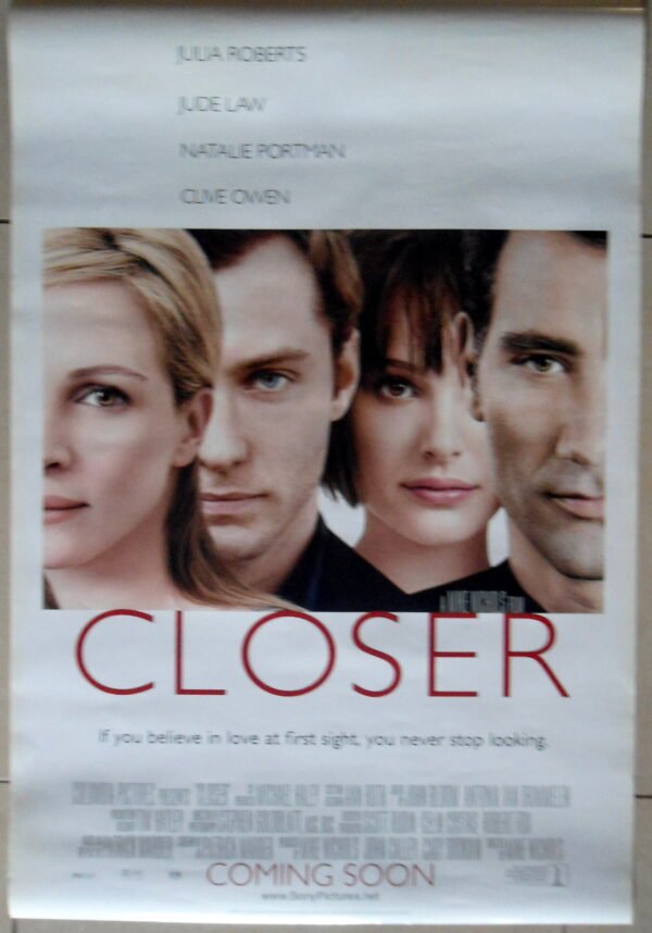 CLOSER Rolled DS 27"X40" Advance US Movie Poster 2004