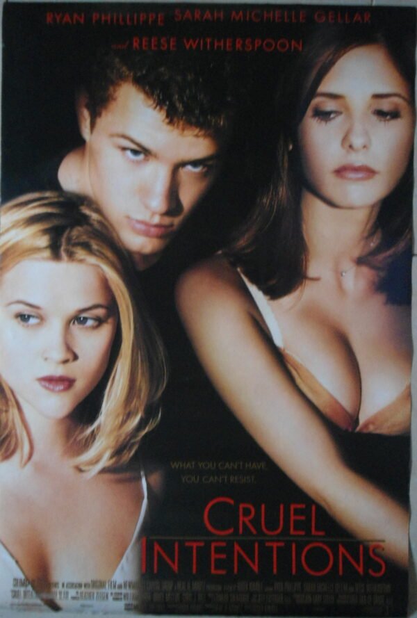 CRUEL INTENTIONS Rolled DS 26.75"X39.75" Rare US Int'l Style Movie Poster 1999