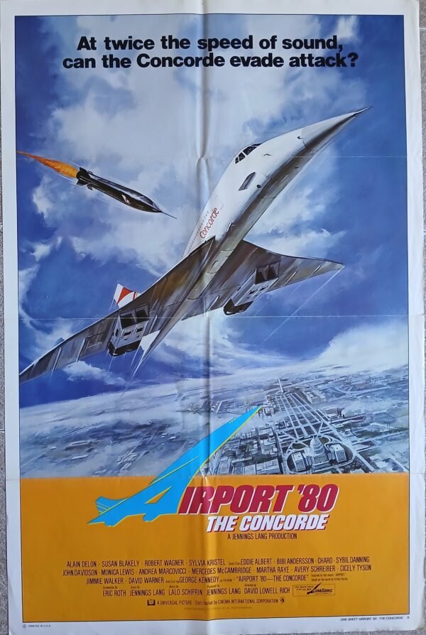 AIRPORT 80 Concorde 27x41" Int'l Style B US movie poster Film 1979