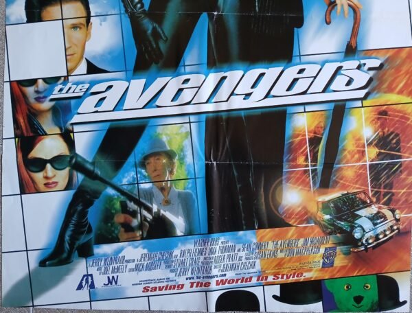 AVENGERS 27x38.8" Original US Int'l Style SS Movie Poster 1998 /C8/ - Image 2