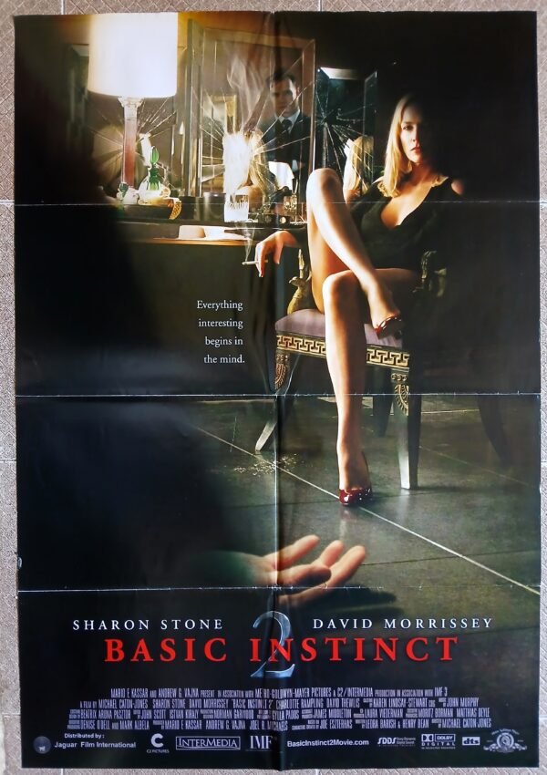 BASIC INSTINCT II 27.x38.5" US Int'l SS  Movie Poster 2006 VF