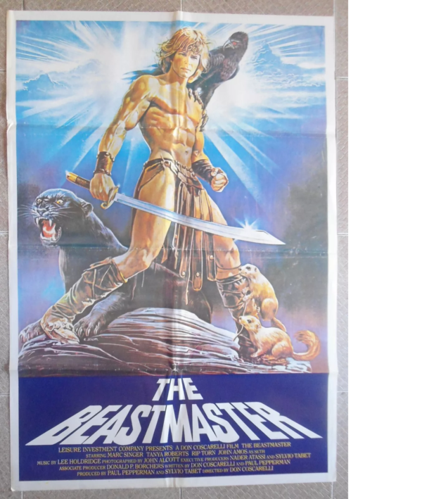 BEASTMASTER Miracle Master 27.5x39.4" Lebanon/English movie poster 1982