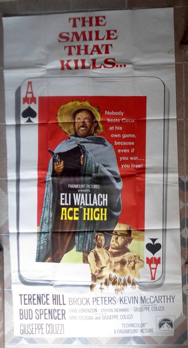 ACE HIGH Three sheet US 41"x81" movie poster Terence Hill Film 1969