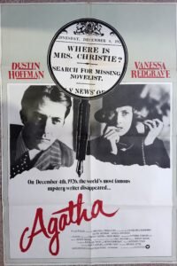 AGATHA English UK 27"x40" Dustin Hoffman Movie Poster 1976