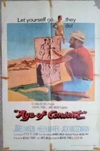 AGE OF CONSENT 27x41" Original US One Sheet Movie 1969