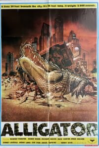 ALLIGATOR Lebanese/English 27.5x39.4  Horror Movie Poster 1981