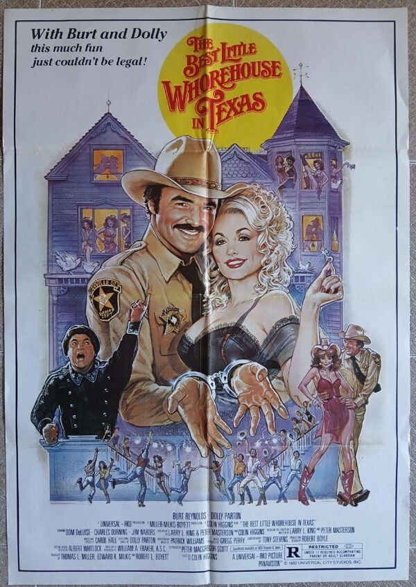 BEST LITTLE WHOREHOUSE IN TEXAS Lebanese 27.5x39.4" English Text movie poster 1982