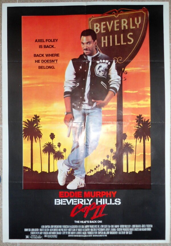 BEVERLY HILLS II Lebanese/English 27.5x39.4" Original Film Movie Poster 1987 VF