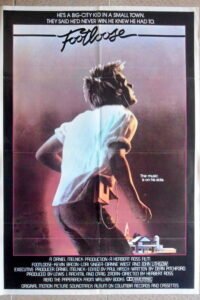 FOOTLOOSE Lebanese/English 27.5x39.5" Movie Poster Herbert Ross Film 1984 VF