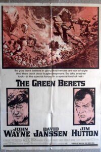 GREEN BERETS Lebanese 27.5x39.4" English Text John Wayne movie poster 70S