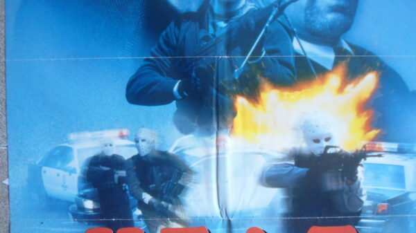 HEAT Lebanese/English Original 27"x38.5" Movie Poster 1995 VF - Image 2