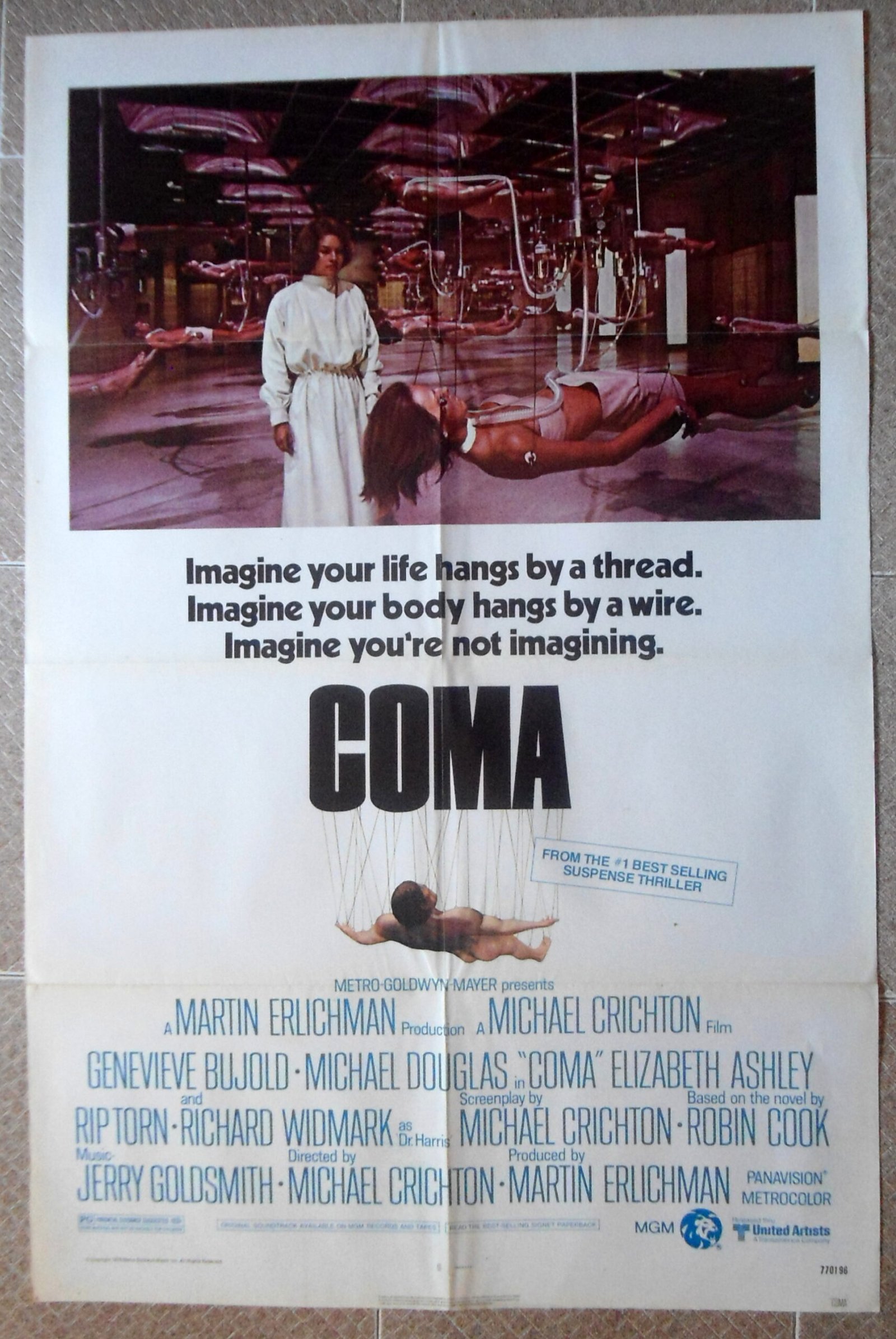 COMA, US 27x41" Sci-Fi Film Movie Poster 1978 NM /C9/