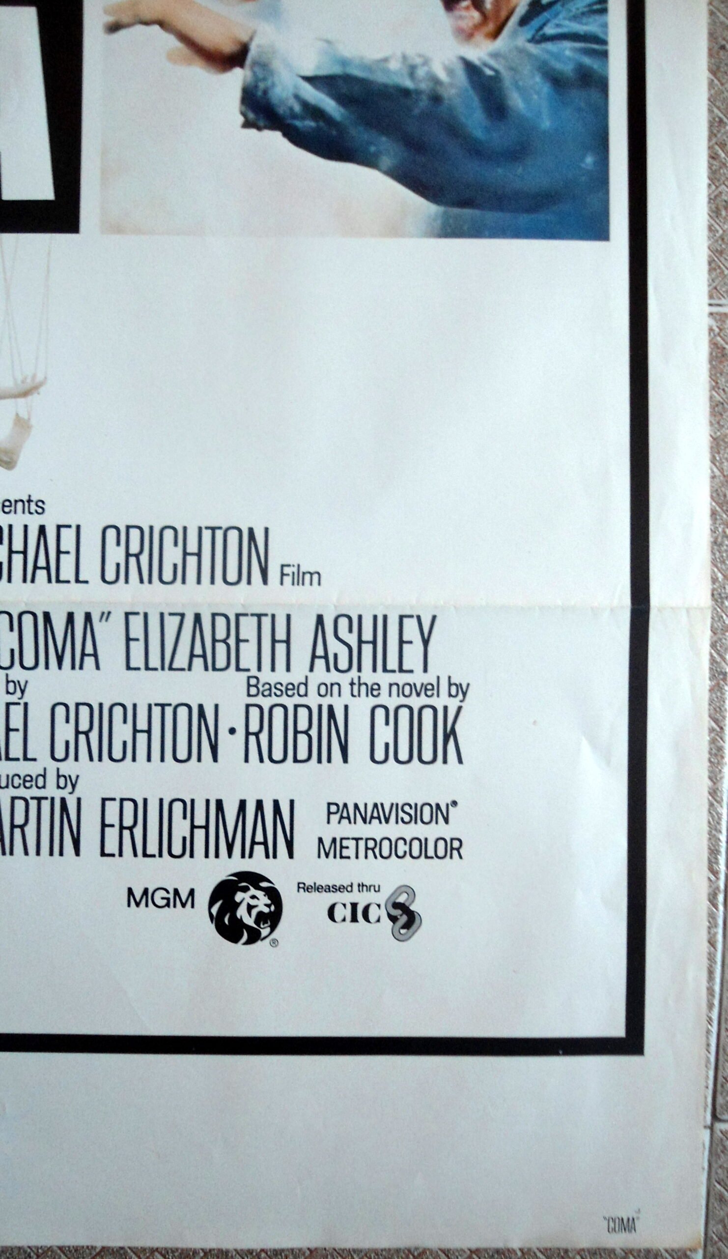 COMA Rare Int'l Style 27x41" Sci-Fi Film Movie Poster 1978 NM - Image 4