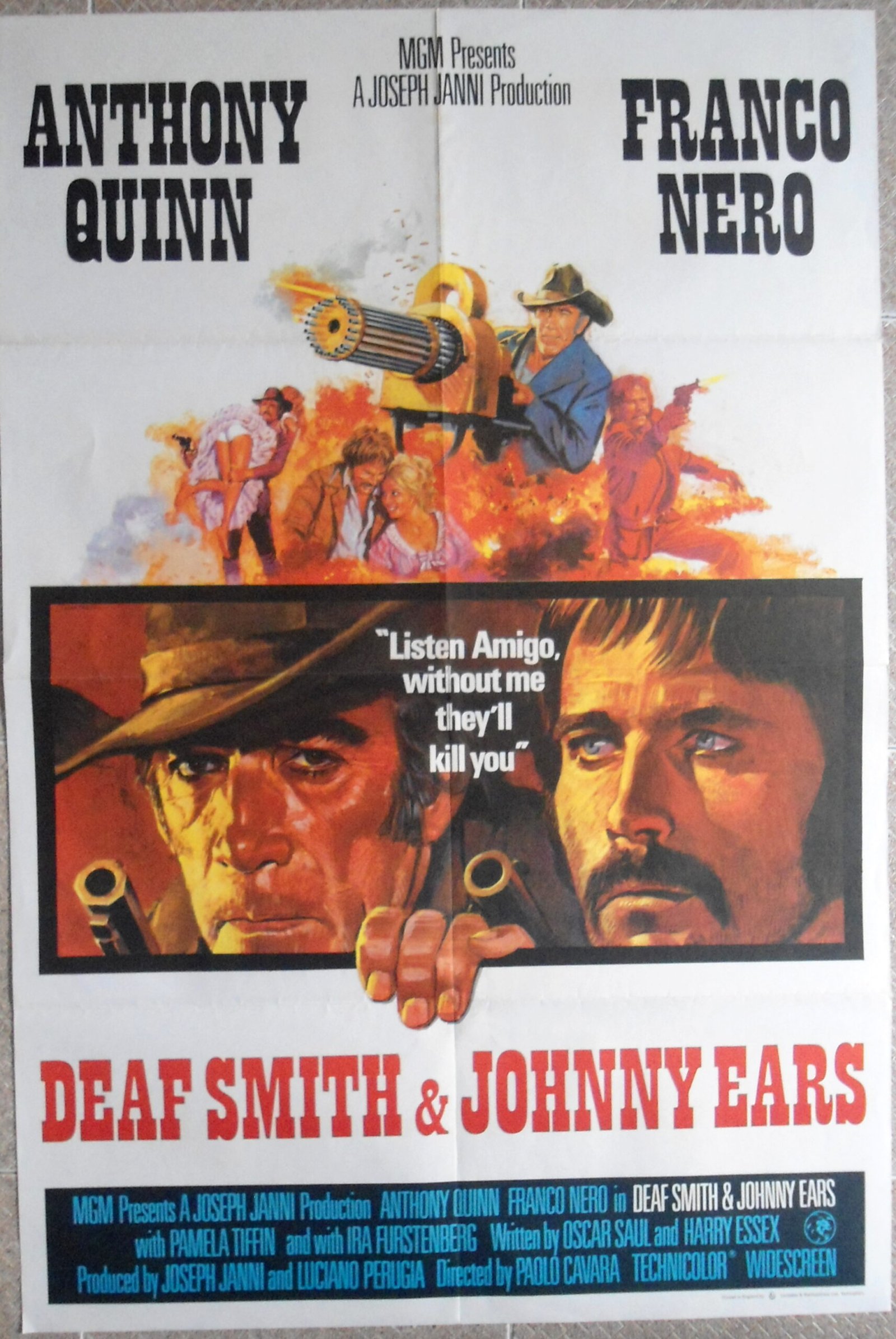 DEAF SMITH AND JOHNNY EARS English UK 27x40" Movie Poster 1973