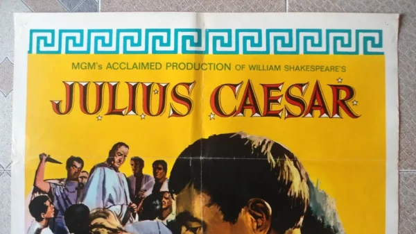 JUlIUS CAESAR One sheet US Movie poster 27x41" Marlon Brando Film R69 - Image 2