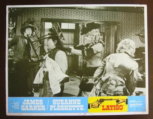 LATIGO Set of (8) US Lobby Cards 11x14" WESTERN Film movie Poster 1971 VF (C8) - Image 3