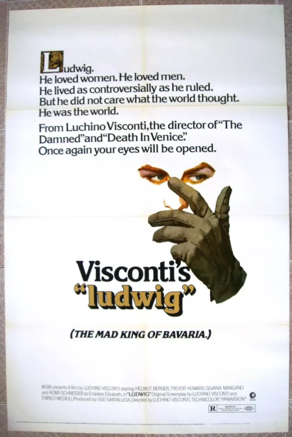 LUDWIG One Sheet US  Movie poster 27x41" Luchino Visconti Film 1973 VF