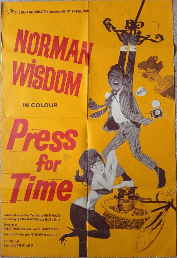 PRESS FOR TIME English UK 27"x40" Film Art Movie Poster 1966