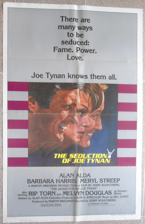 SEDUCTION OF JOE TYNAN One sheet 27x41" US Political Movie poster 1979 NM