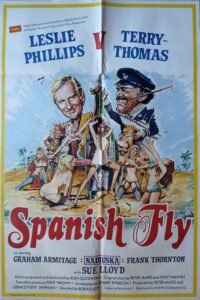 SPANISH FLY England 27"x40" UK Origin Film Movie Poster 1976 VF (C8)